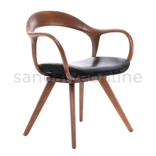 Monia Wooden Armchair